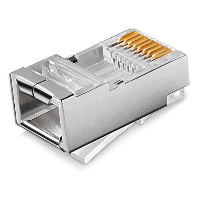 RJ45 Jack Metal Uç Jak Konnektör Cat5 Cat6 Başlık
