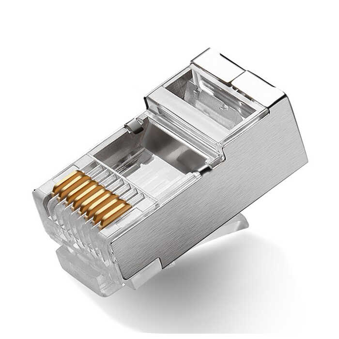 RJ45 Jack Metal Uç Jak Konnektör Cat5 Cat6 Başlık