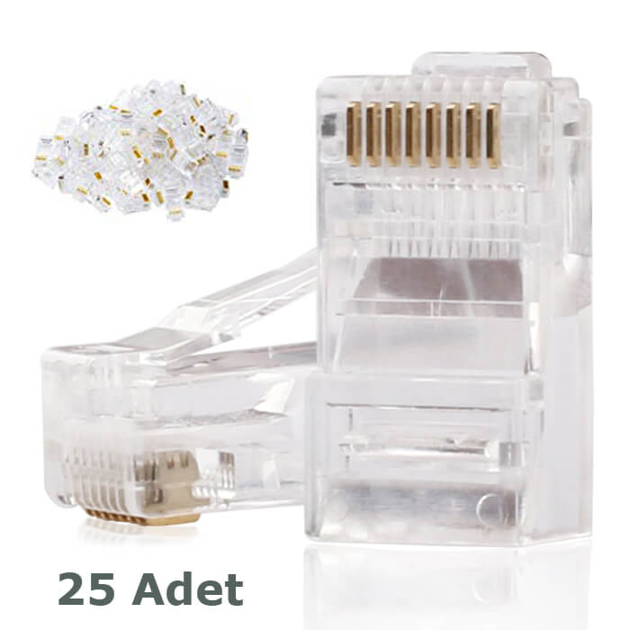RJ45 CAT6 Konnektör - Cat 6 FU Konnektör - UTP