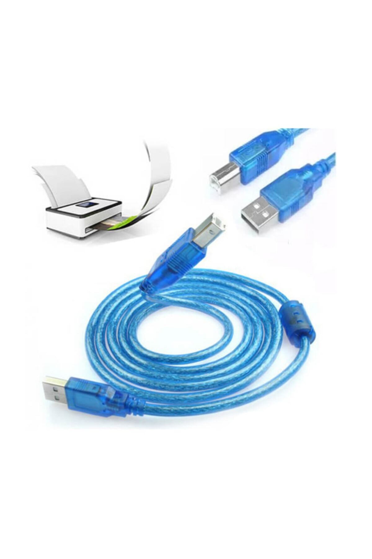 Usb Yazıcı Printer Kablosu Lazer Yazıcı Kablosu 1.8 Metre