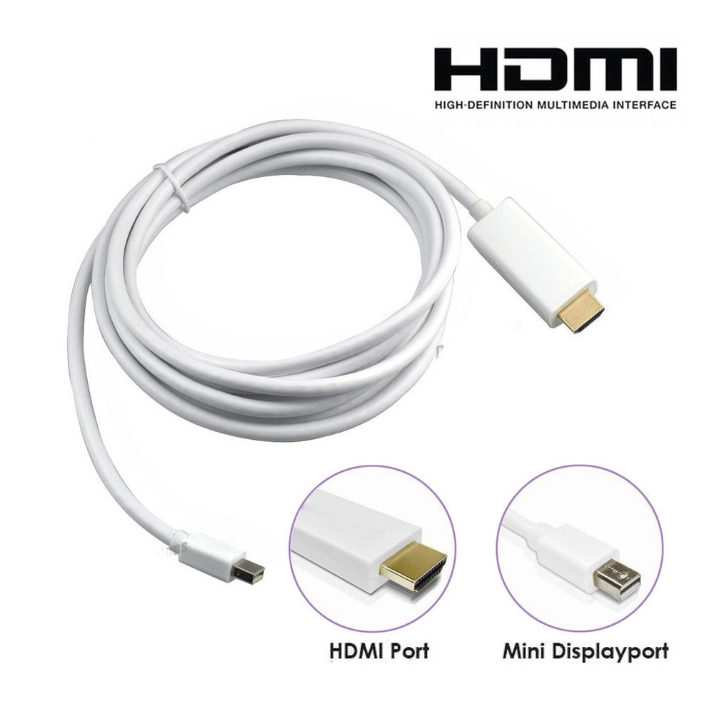 Mini Displayport To Hdmi Kablo Thunderbolt Macbook Tv Bağlantı 3M