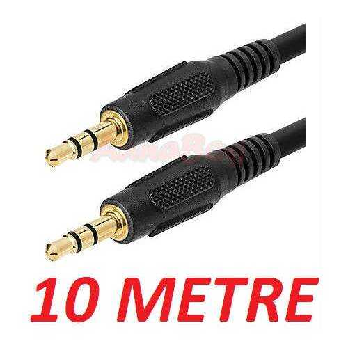 3.5 mm Stereo Stereo Kulaklık Uzatma Ses Aux Kablosu 10 Metre