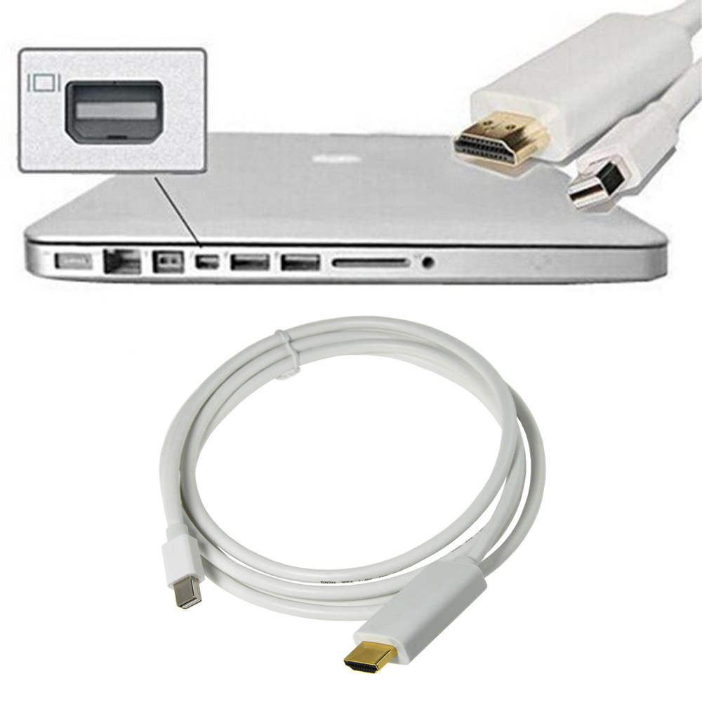 5M Mini Displayport To Hdmi Kablo Çevirici Mini Display Port Hdmi - Beyaz