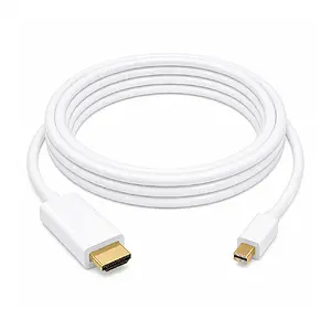 5M Mini Displayport To Hdmi Kablo Çevirici Mini Display Port Hdmi - Beyaz