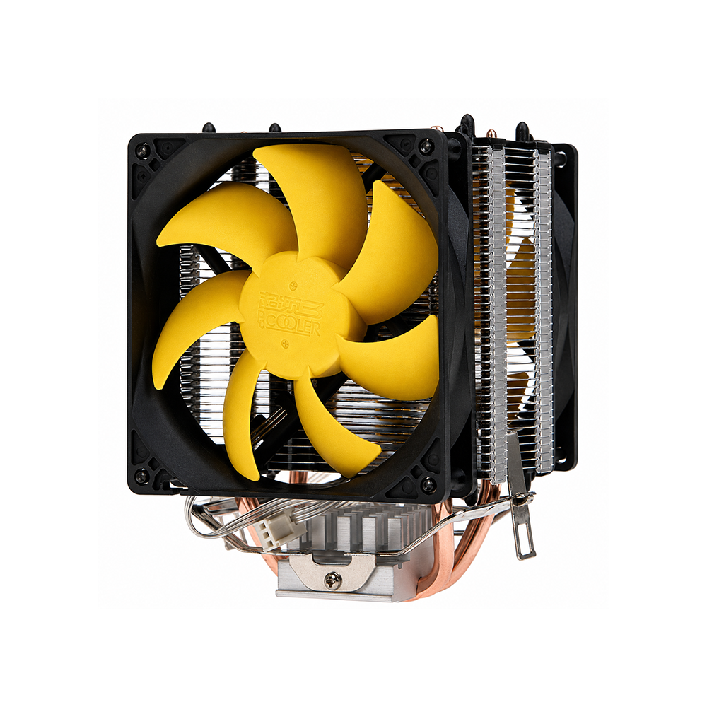 PCCOOLER S90D İşlemci Fanı CPU Soğutucu Intel AMD Uyumlu PWM Çift Fanlı Cooler