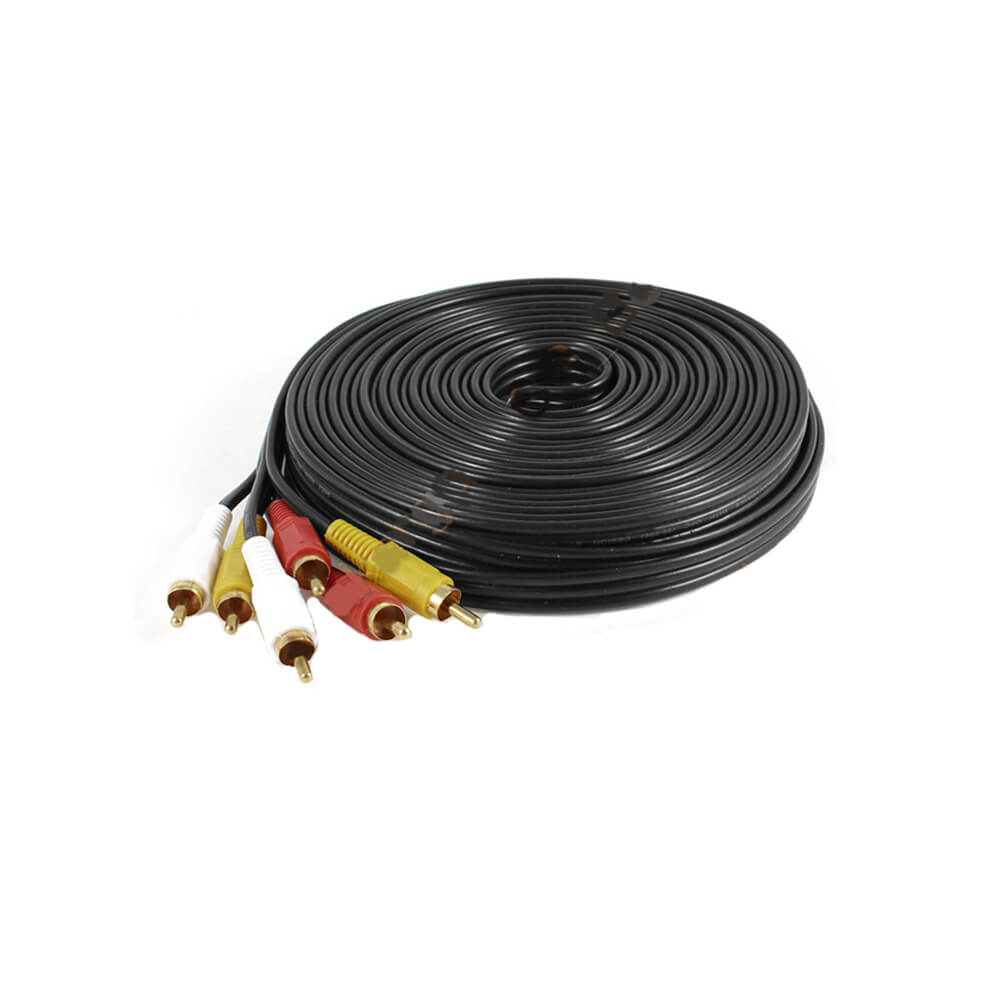 3 Rca To 3 Rca Ses ve Görüntü Kablosu 10 Metre