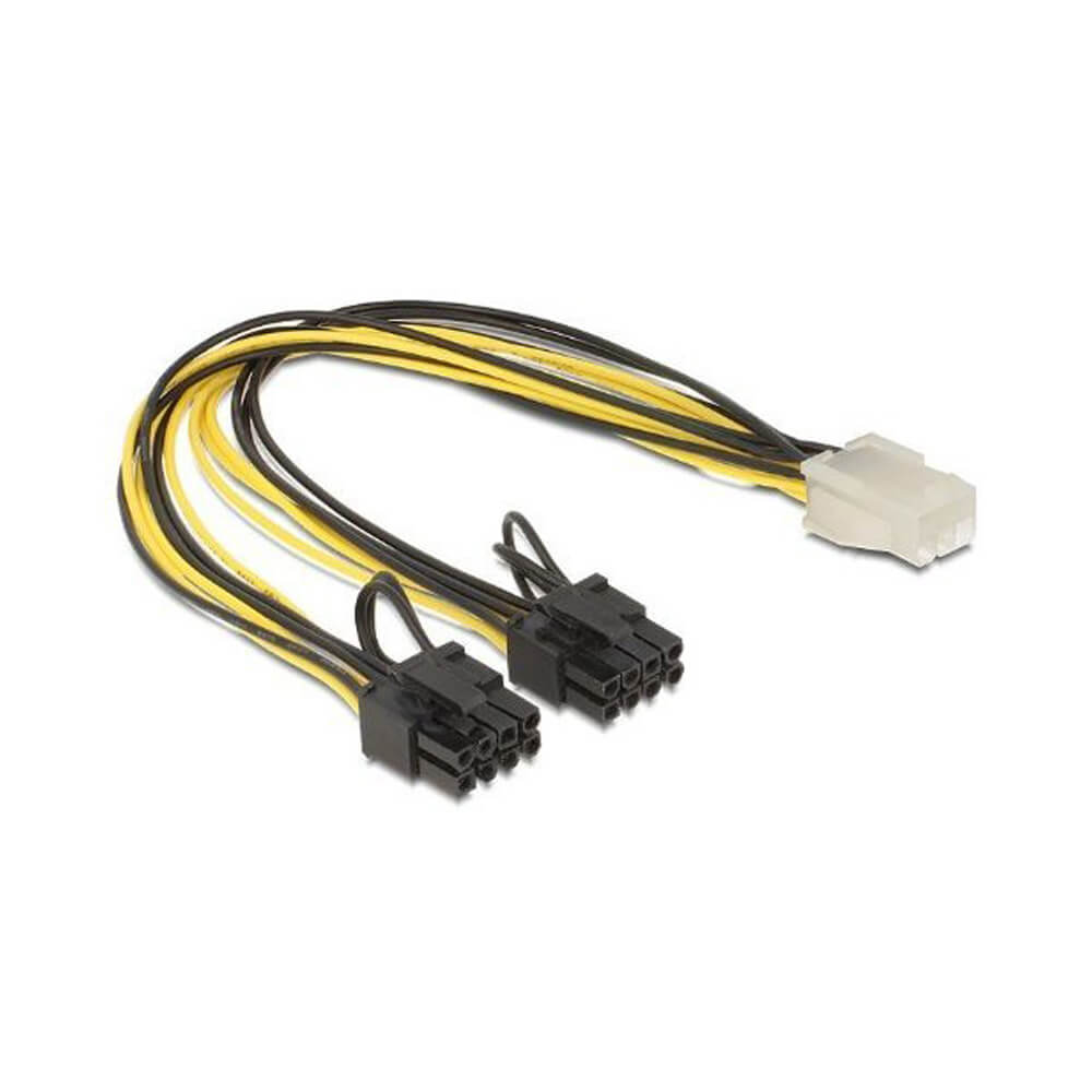 6 Pin To 2 X 8 Pin Pci-E Ekran Kartı Power Çevirici Bakır Kablo