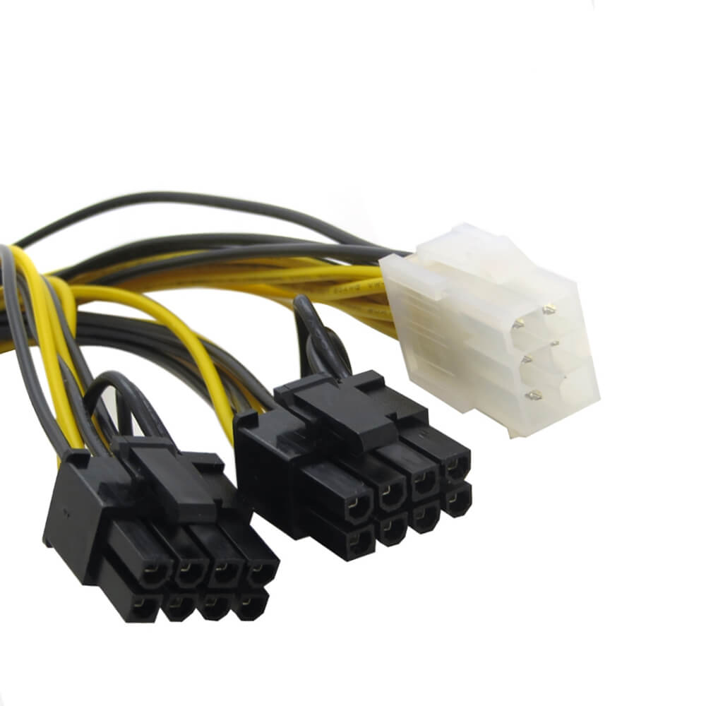 6 Pin To 2 X 8 Pin Pci-E Ekran Kartı Power Çevirici Bakır Kablo