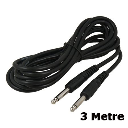 6.3Mm Mono Çivi Jak Jack Mikrofon Gitar Kablosu 3 Metre