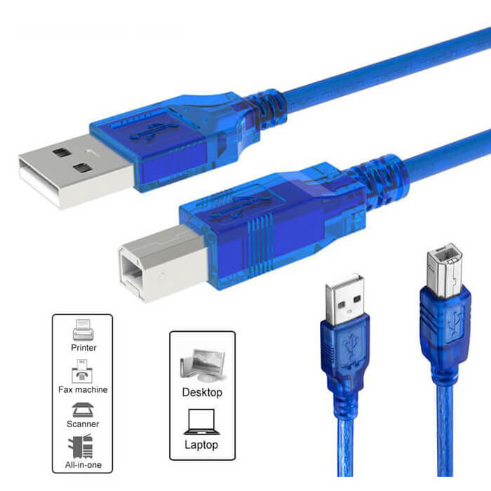 1 Metre Usb 2.0 Yazıcı Kablosu - Usb Tip B Kablo