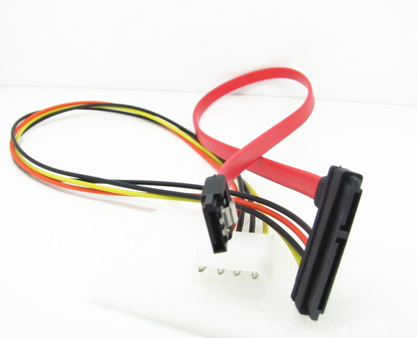 Sata To Sata Kablo 22 Pin To 7 Pin + 4 Pin Molex Power Kablo