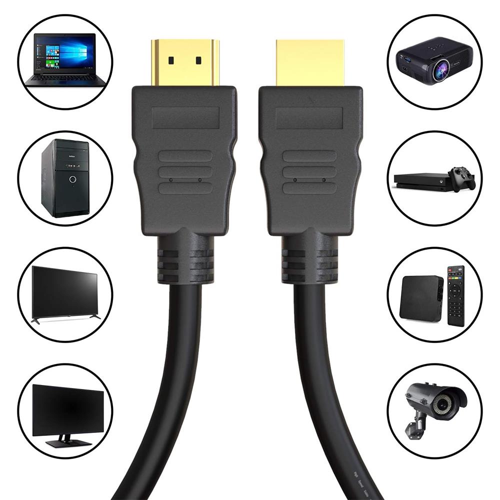 10 Metre HDMI Kablo - v1.4b - Full HD 3D 1080P 144Hz - Görüntü, Ses ve İnternet Aktarım Premium HDMI Kablosu