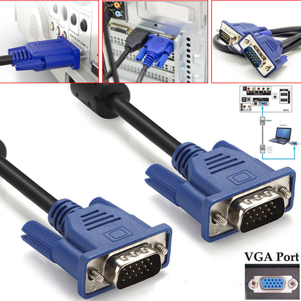 10M Metre Vga Görüntü Kablosu Lcd Projeksiyon