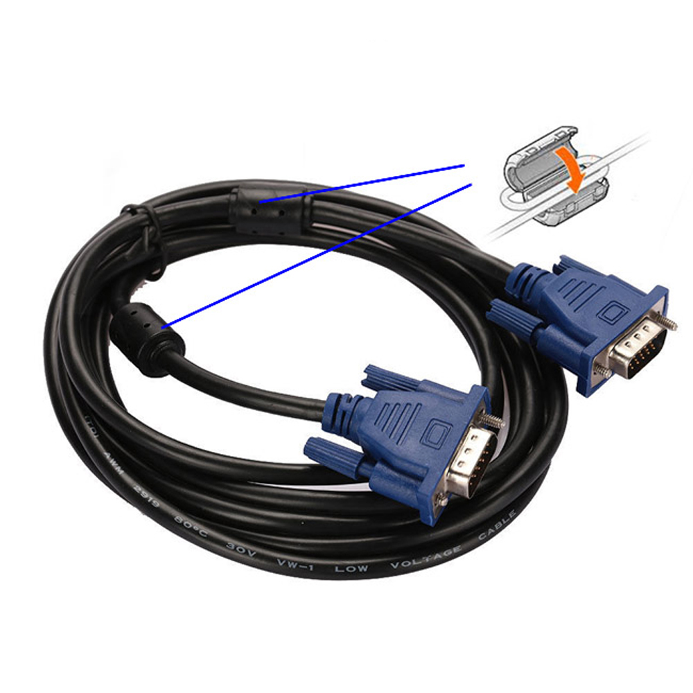 10M Metre Vga Görüntü Kablosu Lcd Projeksiyon
