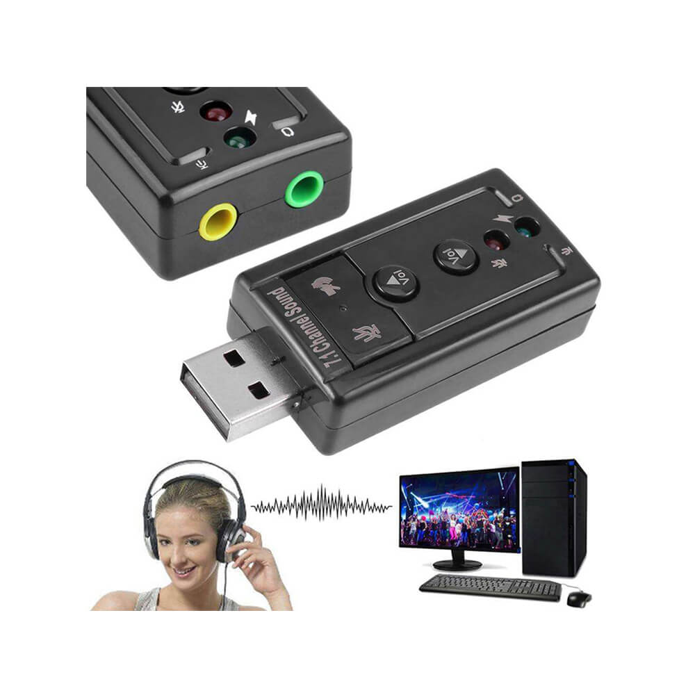 7.1 USB Ses Kartı Virtual Sound 3D