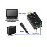 7.1 USB Ses Kartı Virtual Sound 3D