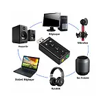 7.1 USB Ses Kartı Virtual Sound 3D