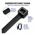 2.5*150mm - Siyah - 15cm Kablo Bağı Kelepçe