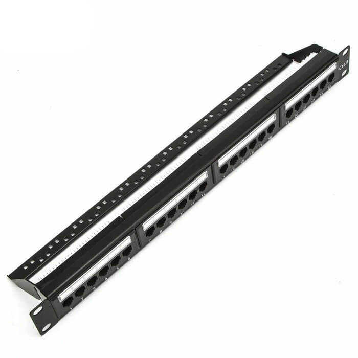 24 Port Cat6 UTP Patch Panel Dolu
