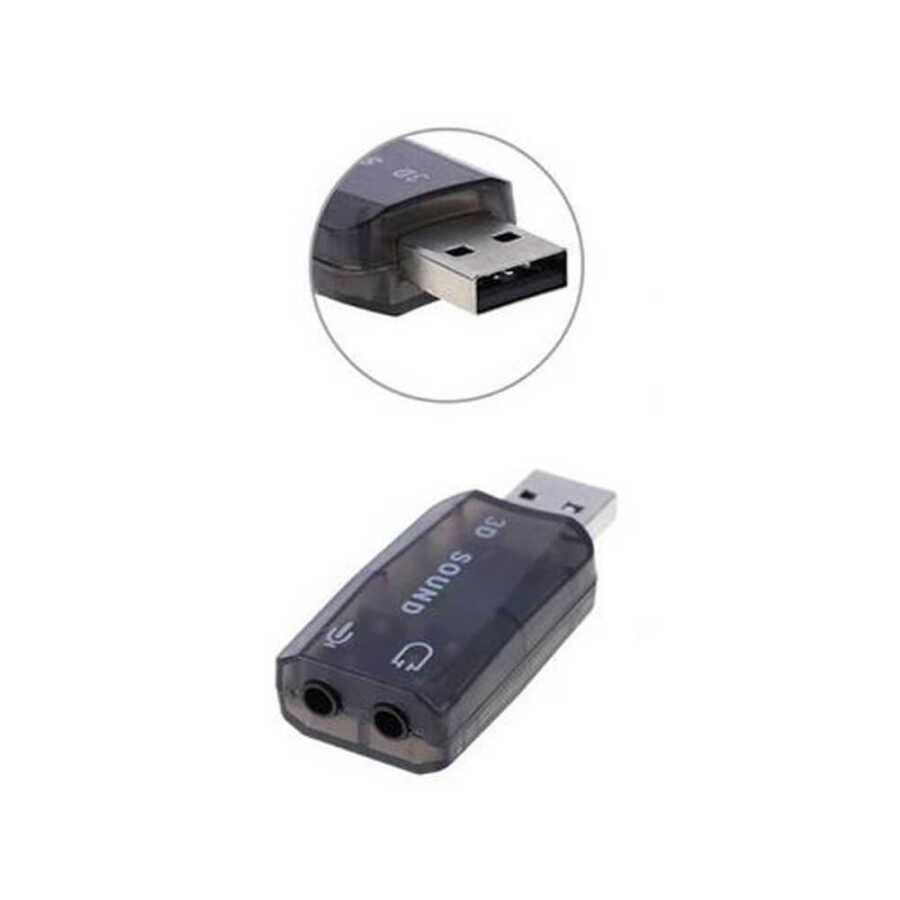 USB Ses Kartı 5.1 Virtual Sound 3D