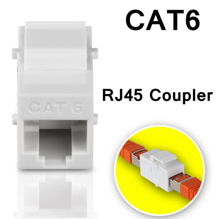 RJ45 Cat6 Konnektör Keystone Jack Dişi Dişi Ara Uzatma