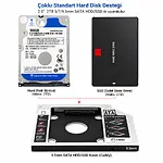 9.5 mm HDD SSD Caddy CD-ROM Yerine Disk Takma Aparatı