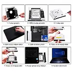 9.5 mm HDD SSD Caddy CD-ROM Yerine Disk Takma Aparatı