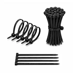 2.7*200mm - Siyah - 20cm Kablo Bağı 20cm Cırt - Kelepçe - 100lü