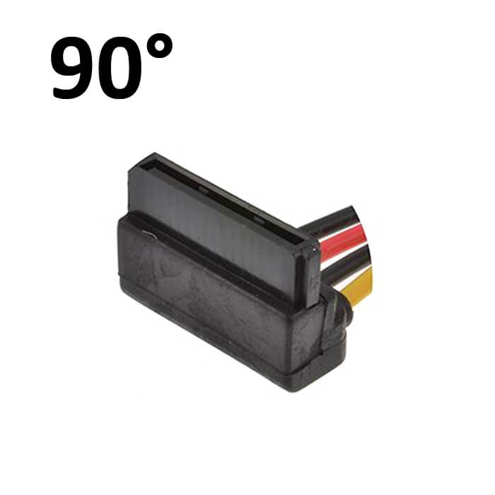 90° Sata Power Splitter Kablo 2Li - L Model-Sata Çoklayıcı Kablo