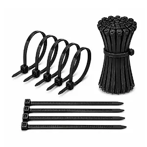 3.6*250mm - Siyah - 25cm Kablo Bağı - Cırt Kelepçe
