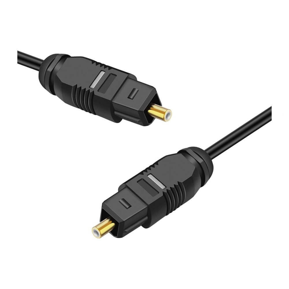60Cm Fiber Optik Ses Kablosu Altın Uçlu Od:2.2