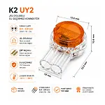 K2 Kablo Konnektör - Uy2 Kablo Konnektörü - 100 Adet