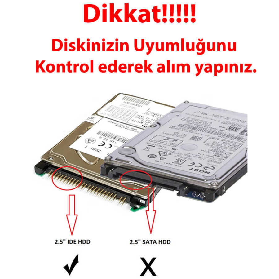 2.5 ide Harddisk Kutusu USB2.0 - İde Hdd Kutu