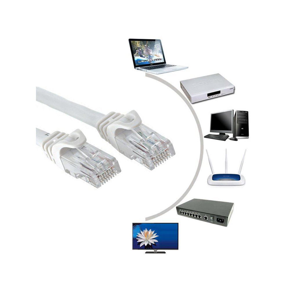 20 Metre - Cat 6 - Cat 6E Ethernet Internet Lan Network Patch Kablo - Fabrikasyon