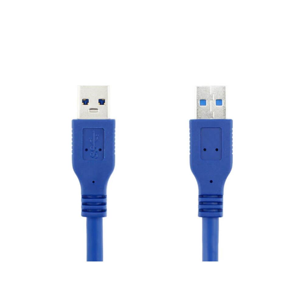 0.3m USB 3.0 Erkek Erkek Kablo - Mavi