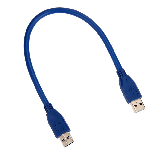 0.3m USB 3.0 Erkek Erkek Kablo - Mavi