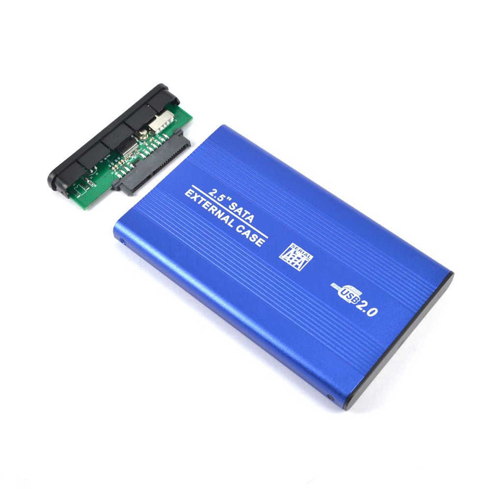 2.5" Usb 2.0 Sata Hdd Harddisk Kutusu Alüminyum Gövde - Harici Hdd Kutu - Mavi