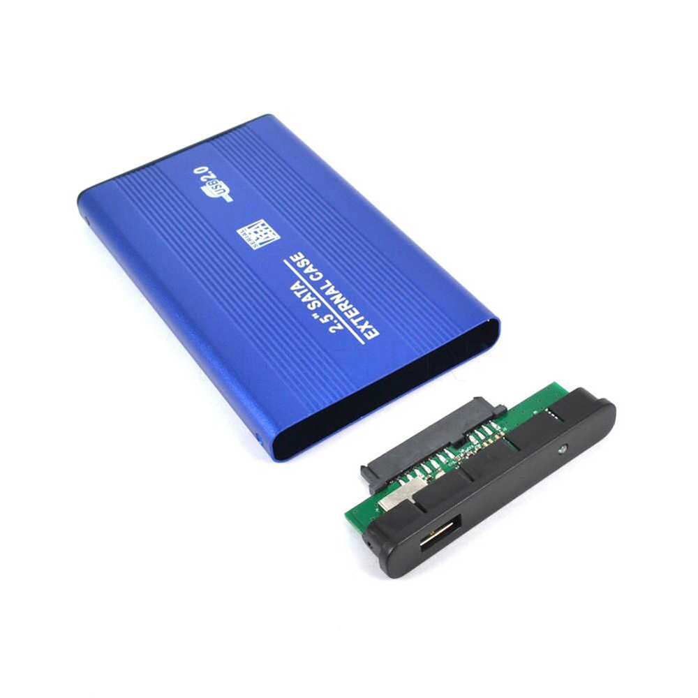 2.5" Usb 2.0 Sata Hdd Harddisk Kutusu Alüminyum Gövde - Harici Hdd Kutu - Mavi