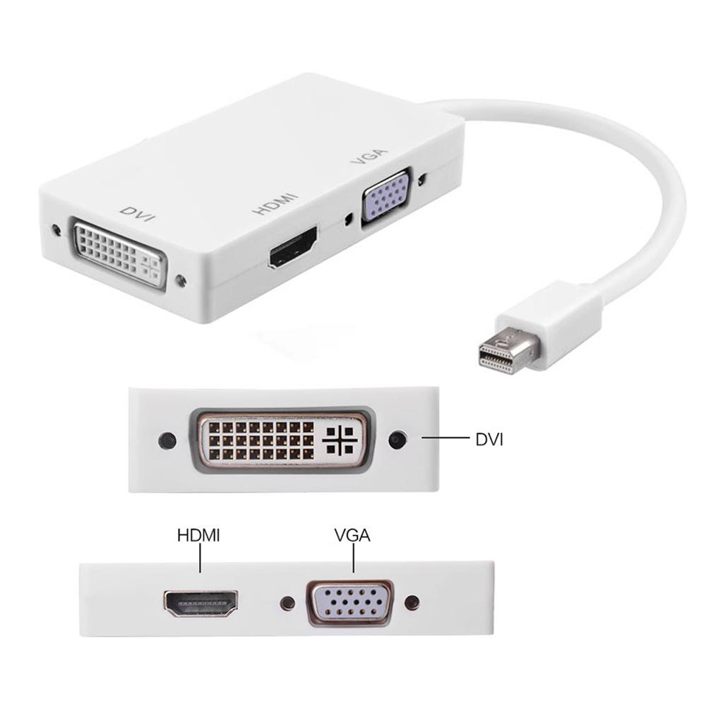 Mini Displayport To Hdmı/Vga/Dvı Çevirici 3 In 1 Thunderbolt