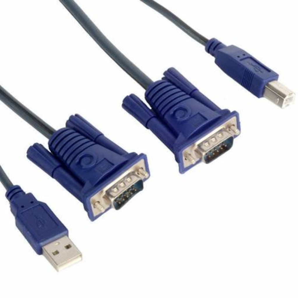 1.5m Usb Kvm Vga Kablosu Switch Bağlanti Kablosu - E/E