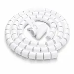 20 mm x 1.5 Metre Spiral Kablo Düzenleyici Kablo Toplayıcı Beyaz