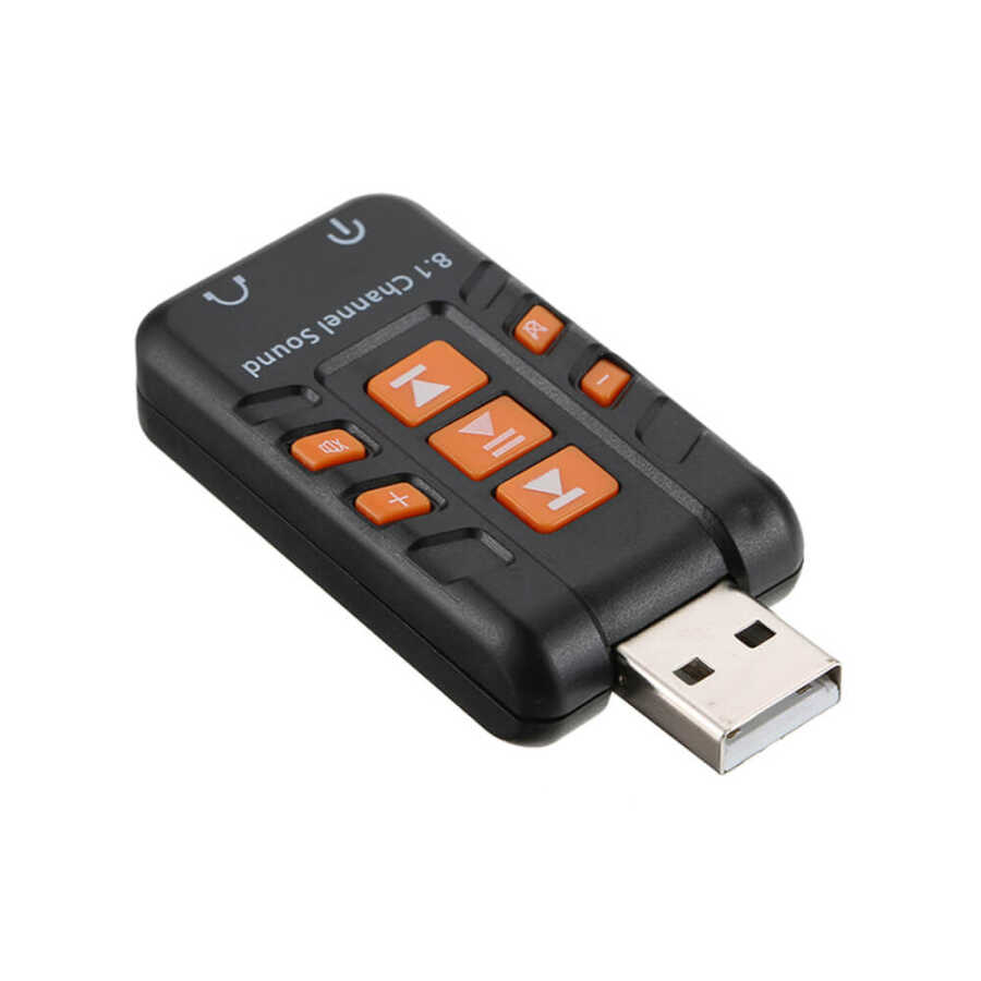 8.1 USB Ses Kartı Virtual Sound 3D - Usb Harici Ses Kartı Chipli Versiyon