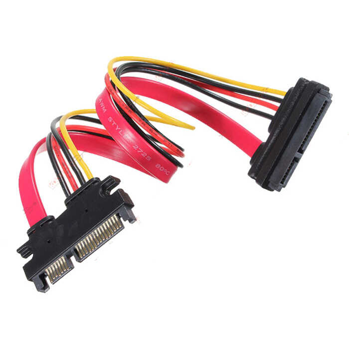 Sata Uzatma Kablosu 15+7 22 Pin Erkek - Dişi - 50cm