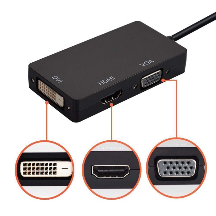 Displayport To Hdmi Vga Dvi Çevirici Dp Dönüştürücü Display Port