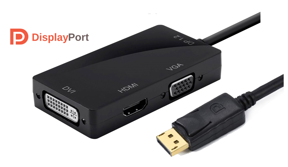 Displayport To Hdmi Vga Dvi Çevirici Dp Dönüştürücü Display Port