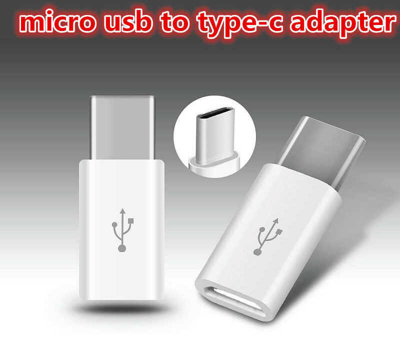 Micro Usb Type C Çevirici Type-C Dönüştürücü - Beyaz