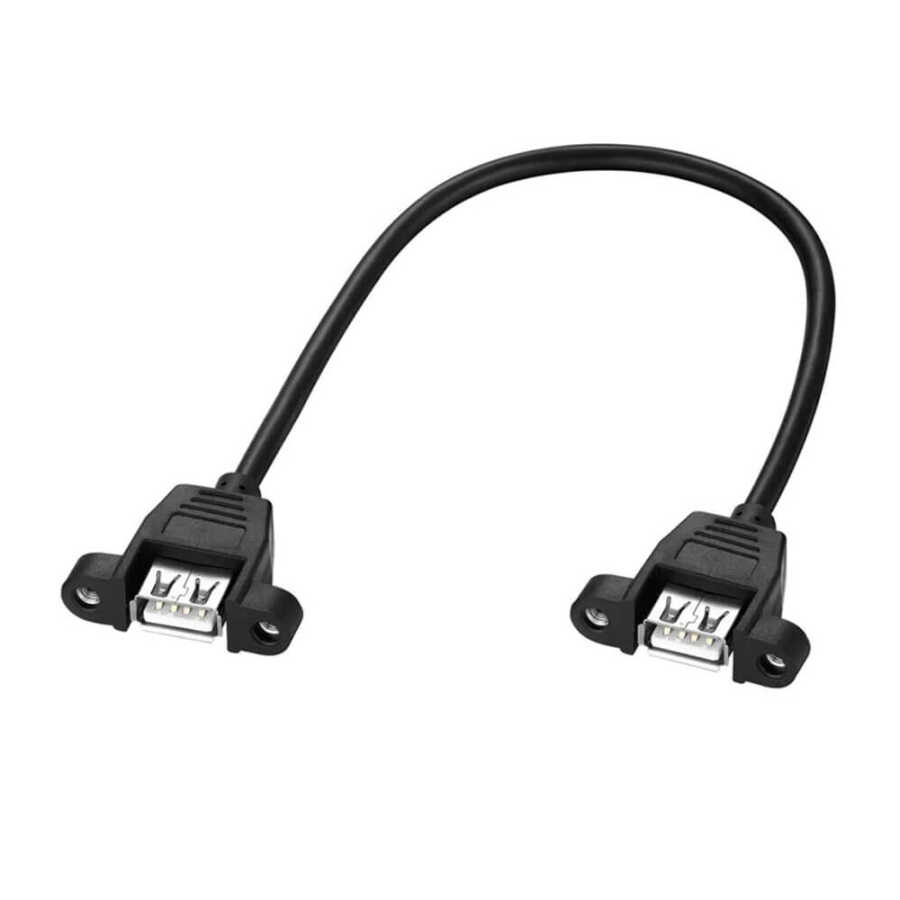 Usb Dişi Dişi Uzatma Priz Panel Montaj Tipi Uzatma Kablosu - 30cm
