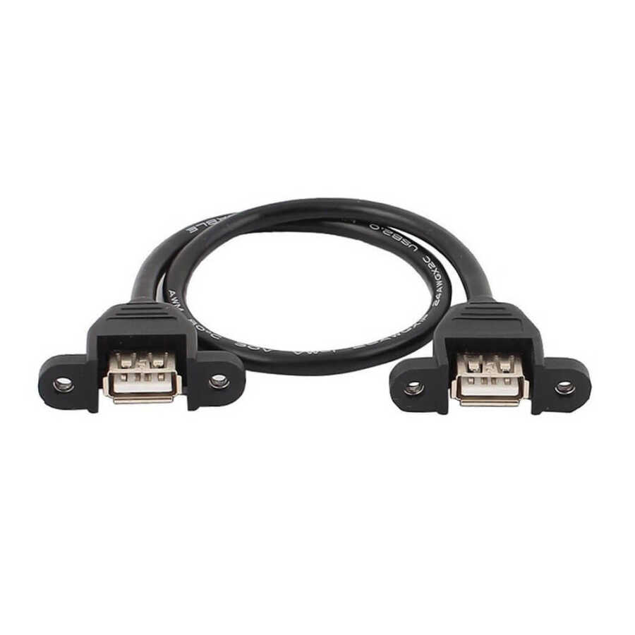 Usb Dişi Dişi Uzatma Priz Panel Montaj Tipi Uzatma Kablosu - 30cm