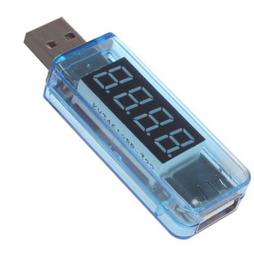 Usb Voltmetre Ampermetre Volt Amper Gerilim Ölçer Led Göstergeli